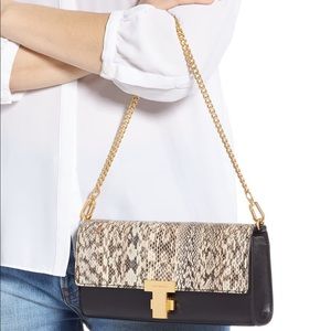 Tory Burch Genuine Snakeskin Juliette Clutch